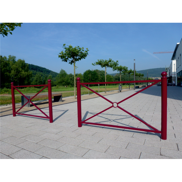 City fence element | with ball head | length: 1500 mm